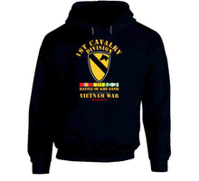 Load image into Gallery viewer, 1st Cavalry Division - (Battle Khe Sanh) with Vietnam War Service Ribbons - T Shirt, Premium and Hoodie
