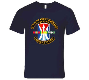 11th Infantry Brigade with Vietnam Service Ribbons T Shirt, Premium, Hoodie