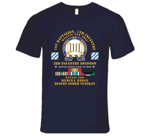 Army - 1st Battalion, 7th Infantry - 3rd Infantry Div - Battle Medina Ridge - Desert Storm Veteran X 300 T Shirt