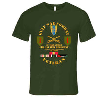 Load image into Gallery viewer, Army - Gulf War Combat Cavalry Vet W  1st Squadron - 4th Cav - 1st Id T Shirt
