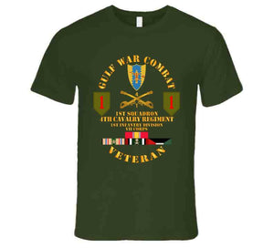 Army - Gulf War Combat Cavalry Vet W  1st Squadron - 4th Cav - 1st Id T Shirt