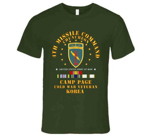 Army - 4th Missile Command - Camp Page - Chuncheon, Korea - Cold War Veteran X 300 T Shirt