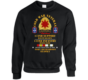 Army - Cold War Vet - 17nd Support Bn, 172nd In Bde - Ft Richardson Ak W Cold Svc X 300 Hoodie