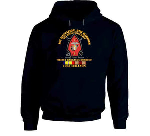 Usmc - 1st Bn, 8th Marines - Beirut Barracks Bombing W Svc Wo Ndsm Long Sleeve T Shirt