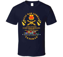 Load image into Gallery viewer, Army - Gulf War Combat Vet W  A Btry 333rd Far - 1st Cav Div W Gulf Svc T Shirt
