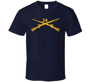 Army - 24th Infantry Regiment Branch Wo Txt T Shirt