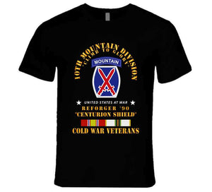 10th Mountain Division - Climb To Glory - Reforger 90, Centurion Shield  - Cold X 300 Hoodie