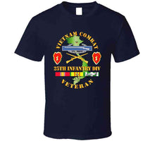 Load image into Gallery viewer, Army - Vietnam Combat Infantry Veteran W 25th Inf Div Ssi V1 T-shirt
