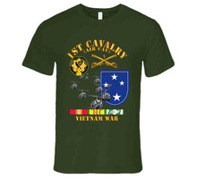Load image into Gallery viewer, Army - 1st Cavalry (Air Cavalry) - 23rd Infantry Division with Vietnam Service Ribbons Hoodie, Tshirt and Premium
