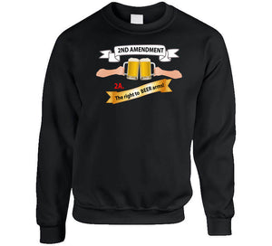 2nd Amendment 2a - The Right To Beer Arms X 300 Long Sleeve T Shirt