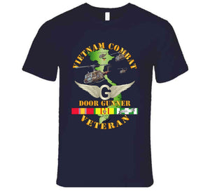 Army - Vietnam Combat Veteran Door Gunner - Air Assault with Vietnam Service Ribbons T-shirt, Premium, Hoodie