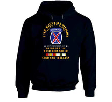 Load image into Gallery viewer, 10th Mountain Division - Climb To Glory - Reforger 90, Centurion Shield  - Cold X 300 Hoodie
