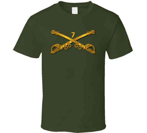 Army - 7th Cavalry Branch Wo Txt T Shirt