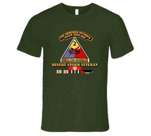 2nd Armored Division - Desert Storm Veteran T Shirt