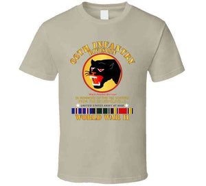 Army - 66th Infantry Div - Black Panther Div - Wwii W Ss Leopoldville W Eu Svc T Shirt