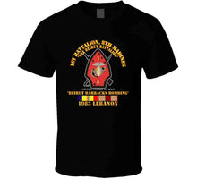 Load image into Gallery viewer, Usmc - 1st Bn, 8th Marines - Beirut Barracks Bombing W Svc Wo Ndsm Long Sleeve T Shirt
