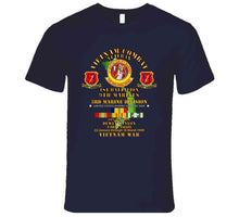 Load image into Gallery viewer, Usmc - 1st Bn 9th Marines - 3rd Mardiv - Operation Dewey Canyon W Vn Svc T Shirt
