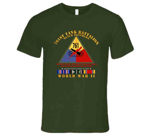 Army - 761st Tank Battalion - Black Panthers - W Ssi Wwii  Eu Svc T Shirta