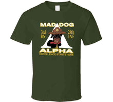 Load image into Gallery viewer, 3rd Bn 28th Inf -alpha - M3rd Bn 28th Inf -alpha - Mad Dogad Dog T Shirt
