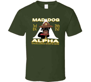 3rd Bn 28th Inf -alpha - M3rd Bn 28th Inf -alpha - Mad Dogad Dog T Shirt