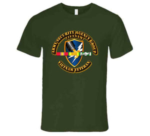 Army Security Agency Group w SVC Ribbons T Shirt