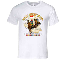 Load image into Gallery viewer, Army - Buffalo Soldiers In Iraq - Oif - Cavalrymen At War  W Iraq Svc - No Vet T Shirt
