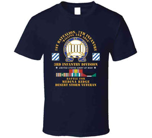 Army - 1st Battalion, 7th Infantry - 3rd Infantry Div - Battle Medina Ridge - Desert Storm Veteran X 300 T Shirt