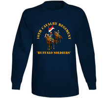 Load image into Gallery viewer, Army - 10th Cavalry Regiment W Cavalrymen - Buffalo Soldiers V1 Long Sleeve
