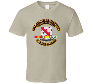 DUI - 65th Engineer Battalion w SVC Ribbon T Shirt