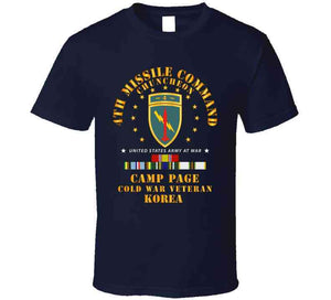 Army - 4th Missile Command - Camp Page - Chuncheon, Korea - Cold War Veteran X 300 T Shirt