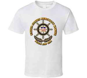 United States Merchant Marine, "Peace and War" with Color Shield - T Shirt, Premium and Hoodie