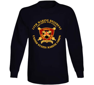 Usmc - 12th Marine Regiment - Thunder And Steel T Shirt