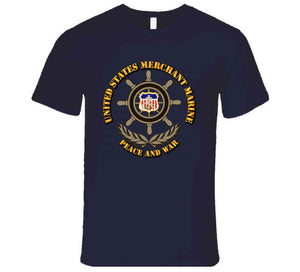 United States Merchant Marine, "Peace and War" with Color Shield - T Shirt, Premium and Hoodie