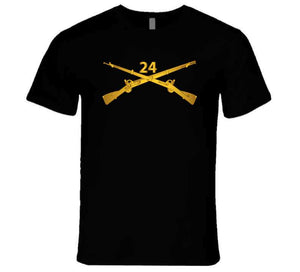 Army - 24th Infantry Regiment Branch Wo Txt T Shirt