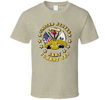 Load image into Gallery viewer, Emblem - US Army Center - Combat Veteran T Shirt
