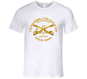 Army - 7th Squadron, 17th Cavalry Regiment, Bravo Troop "Blackjack" - T Shirt, Premium and Hoodie