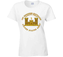 Load image into Gallery viewer, 1st Engineer Battalion - Always First - Eng Branch Num - Us Army Ladies T Shirt
