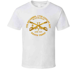 Army - 7th Squadron, 17th Cavalry Regiment, Bravo Troop "Blackjack" - T Shirt, Premium and Hoodie