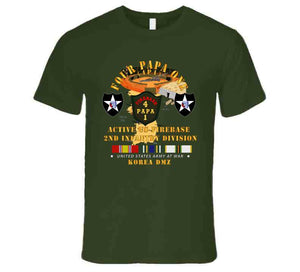 Army - 4p1 - Active Firebase - 2nd Id W Korea Svc T Shirt