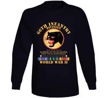 Load image into Gallery viewer, Army - 66th Infantry Div - Black Panther Div - Wwii W Ss Leopoldville W Eu Svc Long Sleeve T Shirt
