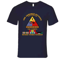 Load image into Gallery viewer, Army - 3rd Armored Div - Vii Corps - Desert Storm Veteran T Shirt
