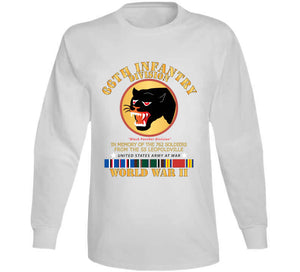 Army - 66th Infantry Div - Black Panther Div - Wwii W Ss Leopoldville W Eu Svc Long Sleeve T Shirt