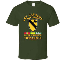 Load image into Gallery viewer, 1st Cavalry Division - (Battle Khe Sanh) with Vietnam War Service Ribbons - T Shirt, Premium and Hoodie
