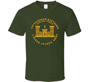 1st Engineer Battalion - Always First - Eng Branch Num - Us Army Ladies T Shirt