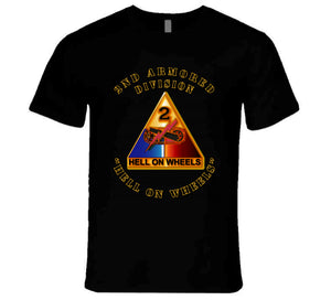 2nd Armored SSI - Hell on Wheels T Shirt