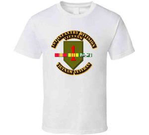 Army -  Ist Infantry Division with Vietnam Service Ribbons T Shirt, Premium & Hoodie