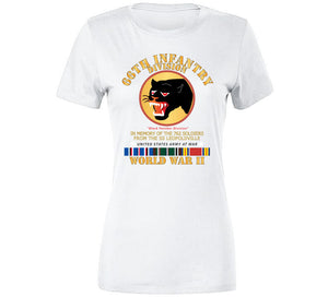 Army - 66th Infantry Div - Black Panther Div - Wwii W Ss Leopoldville W Eu Svc Long Sleeve T Shirt