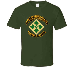 Army -  4th Infantry Division - Ivy Division - Combat Veteran - T-Shirt, Hoodie, Premium