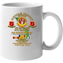 Load image into Gallery viewer, Usmc - 1st Bn 9th Marines - 3rd Mardiv - Operation Dewey Canyon W Vn Svc Hoodie
