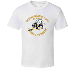 Navy - Seabee - Combat Veteran - No Shadow T Shirt